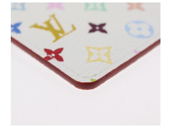 LOUIS VUITTON Astuccio Specchio Multicolore Monogramma Bianco M92651 LV Auth LNZ1007V - vista 15