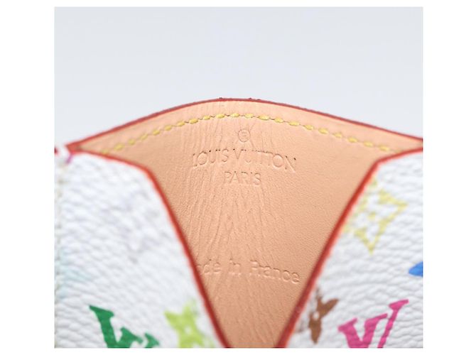 LOUIS VUITTON Astuccio Specchio Multicolore Monogramma Bianco M92651 LV Auth LNZ1007V - vista 8