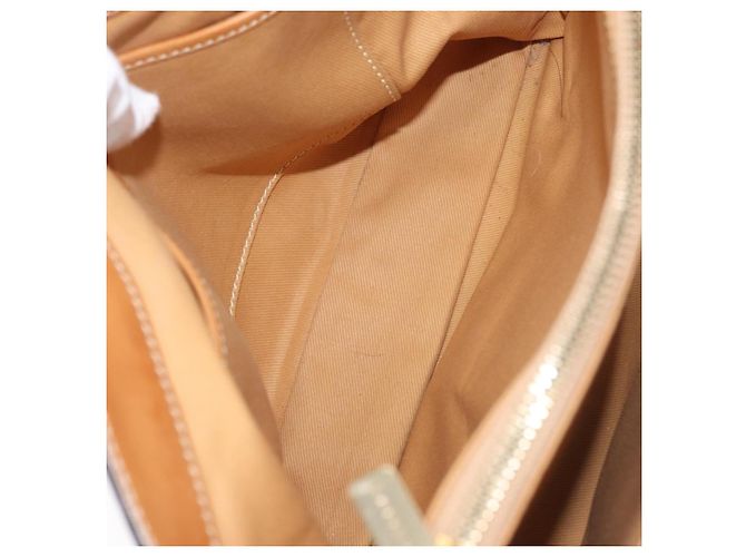 Céline Borsa a mano in tela Macadam C di CELINE, blu navy e oro, autentica BSZ358V D'oro - vista 10