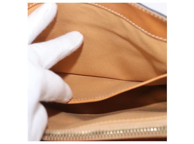 Céline Borsa a mano in tela Macadam C di CELINE, blu navy e oro, autentica BSZ358V D'oro - vista 23