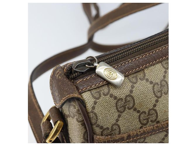 Gucci Borsa GG Supreme Web Sherry Line in PVC beige e rosso 89 02 032 Auth ka2995 - vista 10