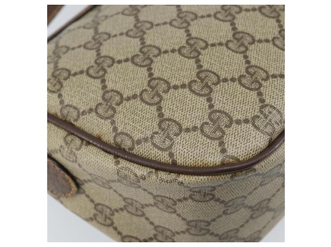 Gucci Borsa GG Supreme Web Sherry Line in PVC beige e rosso 89 02 032 Auth ka2995 - vista 17