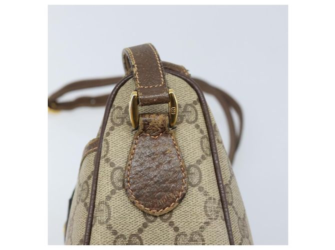 Gucci Borsa GG Supreme Web Sherry Line in PVC beige e rosso 89 02 032 Auth ka2995 - vista 9