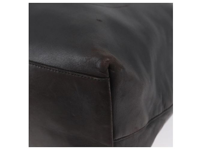 Borsa a spalla Vala Chain in pelle nera e argento di Salvatore Ferragamo Auth BA11227 Nero - vista 16
