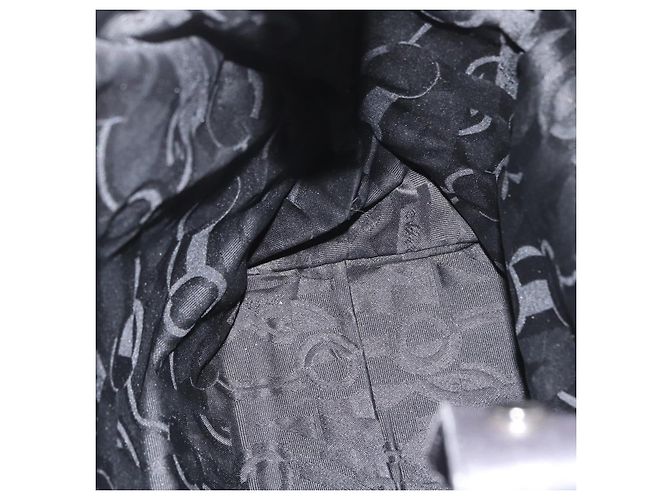 Borsa a spalla Vala Chain in pelle nera e argento di Salvatore Ferragamo Auth BA11227 Nero - vista 18