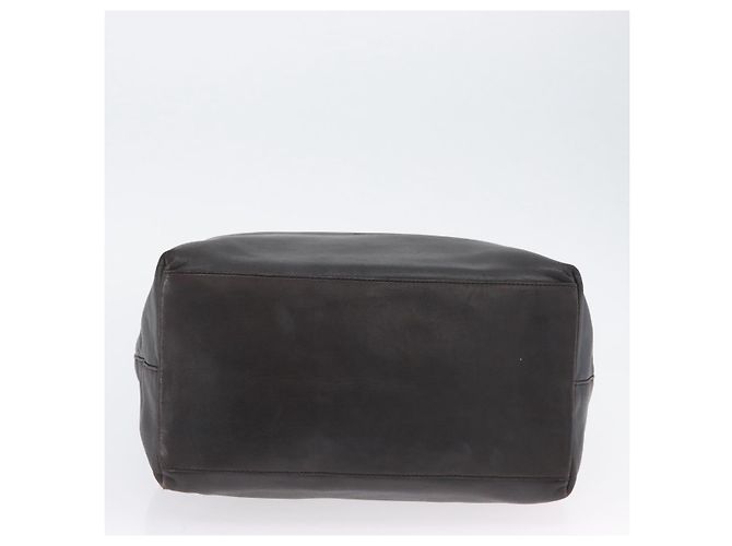 Borsa a spalla Vala Chain in pelle nera e argento di Salvatore Ferragamo Auth BA11227 Nero - vista 5