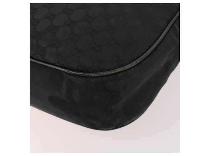 Borsa a Spalla GG Canvas Gucci Nera Argento 114269 Auth 172056 Nero - vista 15