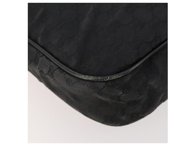 Borsa a Spalla GG Canvas Gucci Nera Argento 114269 Auth 172056 Nero - vista 16