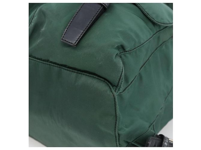 PRADA Rucksack aus Nylon grün silber authentisch 172160 - Ansicht 16