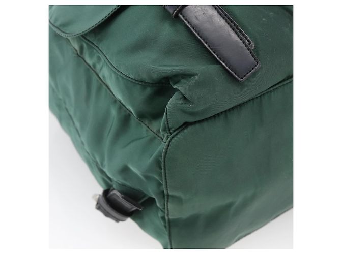PRADA Rucksack aus Nylon grün silber authentisch 172160 - Ansicht 17