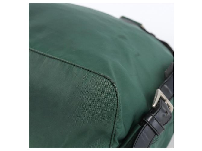 PRADA Rucksack aus Nylon grün silber authentisch 172160 - Ansicht 18
