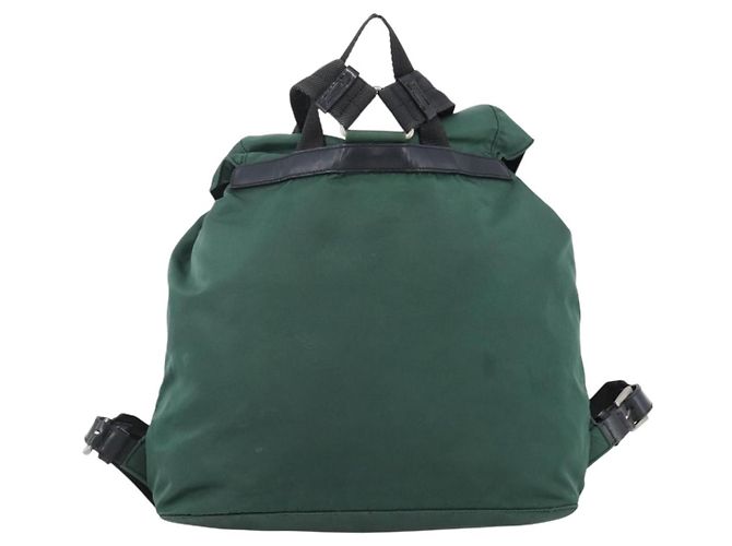 PRADA Rucksack aus Nylon grün silber authentisch 172160 - Ansicht 2