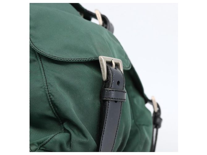 PRADA Rucksack aus Nylon grün silber authentisch 172160 - Ansicht 20