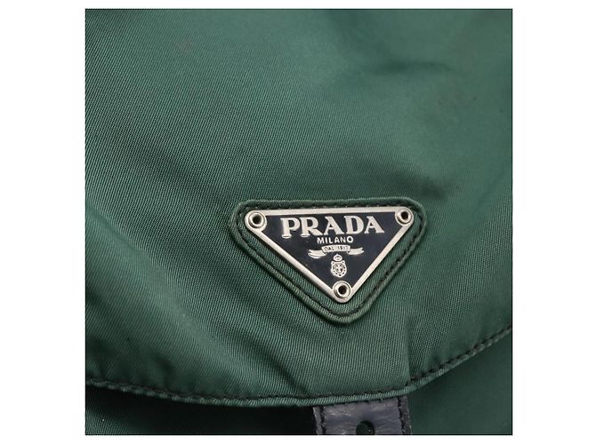 PRADA Rucksack aus Nylon grün silber authentisch 172160 - Ansicht 21