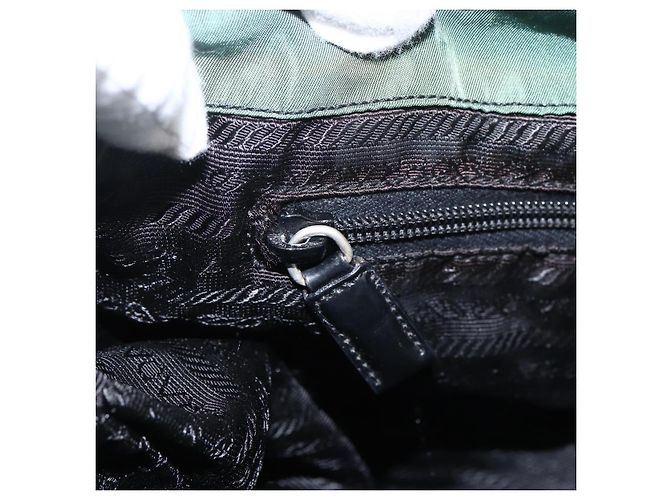PRADA Rucksack aus Nylon grün silber authentisch 172160 - Ansicht 25