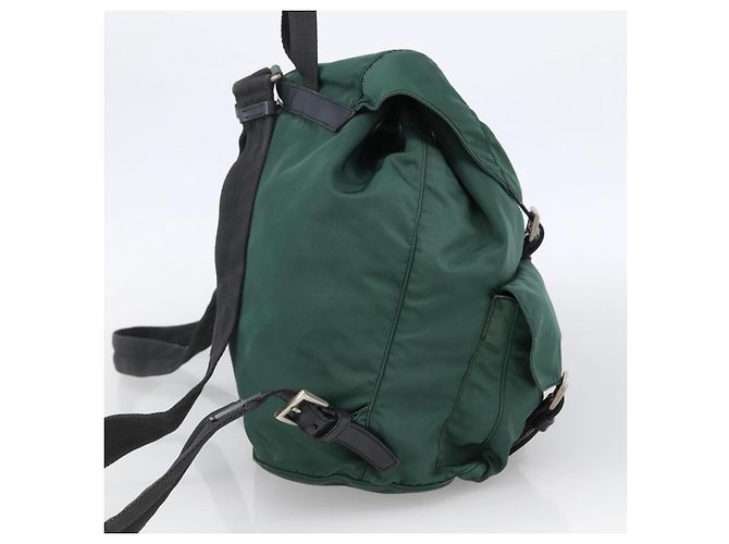 PRADA Rucksack aus Nylon grün silber authentisch 172160 - Ansicht 3