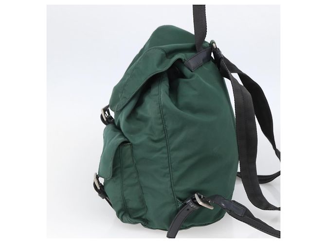PRADA Rucksack aus Nylon grün silber authentisch 172160 - Ansicht 4