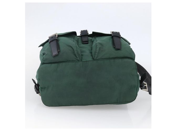 PRADA Rucksack aus Nylon grün silber authentisch 172160 - Ansicht 5