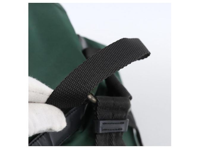 PRADA Rucksack aus Nylon grün silber authentisch 172160 - Ansicht 7