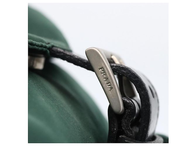 PRADA Rucksack aus Nylon grün silber authentisch 172160 - Ansicht 9