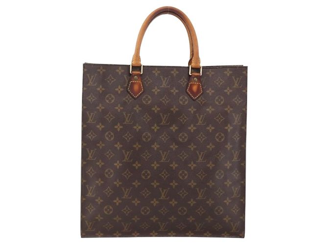LOUIS VUITTON Monogram Sac Plat Handtasche M51140 LV Auth th6610 Monogramm - Ansicht 13