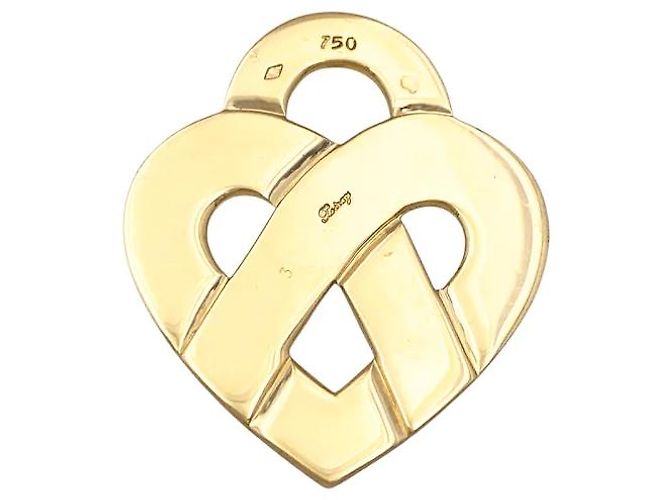 Colgante Poiray, "Corazón Entretejido", oro amarillo. - vista 2