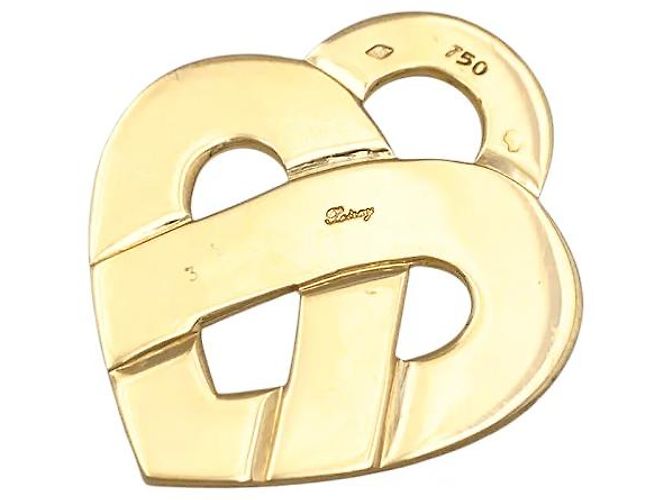Colgante Poiray, "Corazón Entretejido", oro amarillo. - vista 3