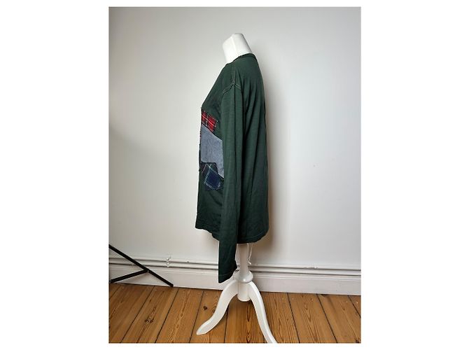 Comme Des Garcons Felpa astratta vintage da uomo Comme Des Garçons verde L - vista 3
