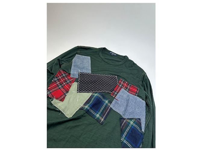 Comme Des Garcons Felpa astratta vintage da uomo Comme Des Garçons verde L - vista 6