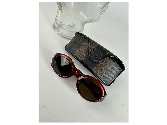 Occhiali da sole Fendi Roma vintage marroni Marrone - vista 11