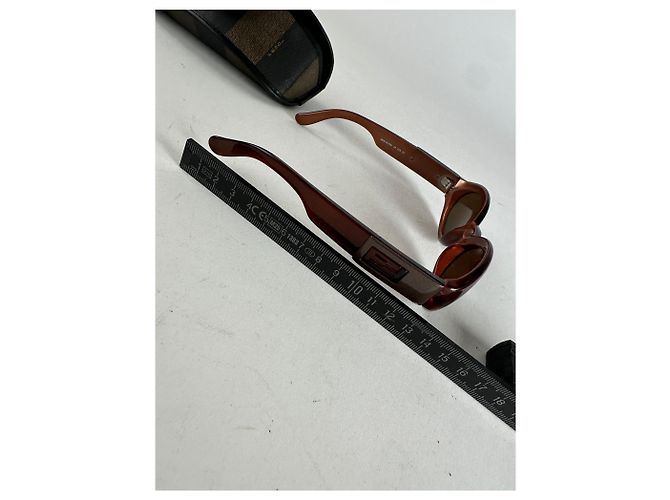 Occhiali da sole Fendi Roma vintage marroni Marrone - vista 5