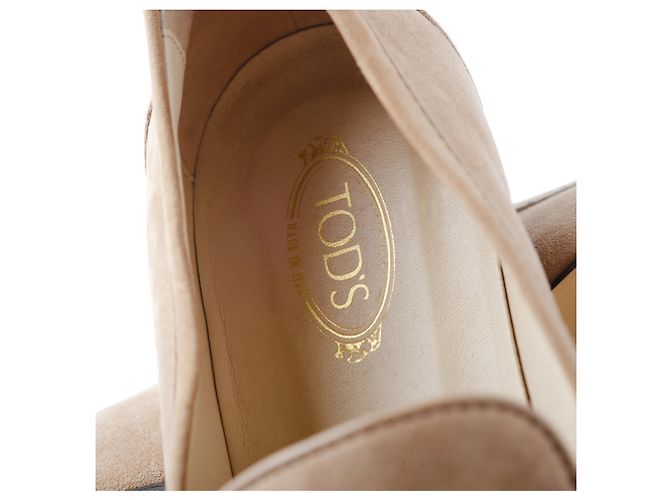 Autre Marque Mocassini in Suede Naturale Tod’s Rosa Carne - vista 5