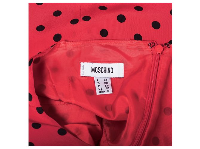 Vestido de lunares Moschino Roja - vista 6