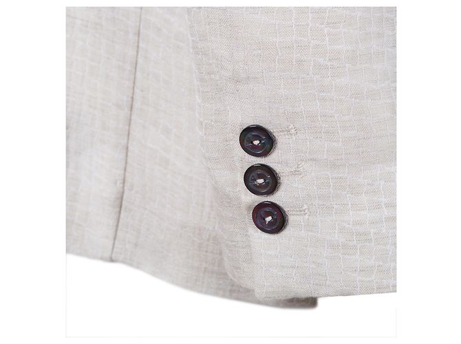 Blazer Texturizado Beige Giorgio Armani - vista 4