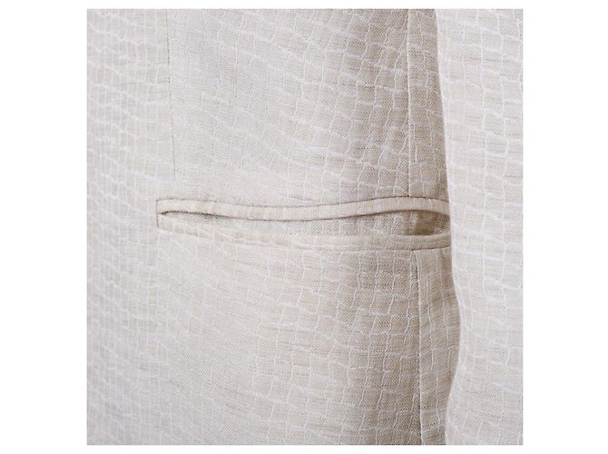 Blazer Texturizado Beige Giorgio Armani - vista 5