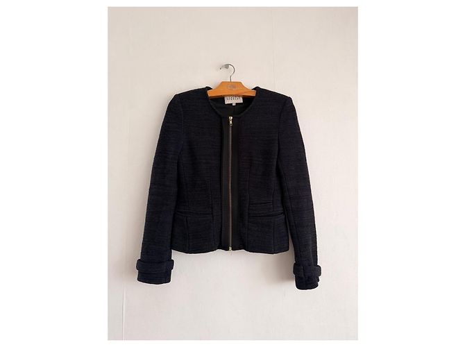 Texturierte Zip-Jacke Claudie Pierlot Bach - Ansicht 2
