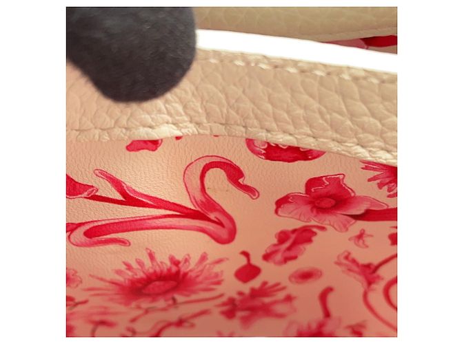 Borsa Capucines BB Louis Vuitton Rosa Bianco - vista 10
