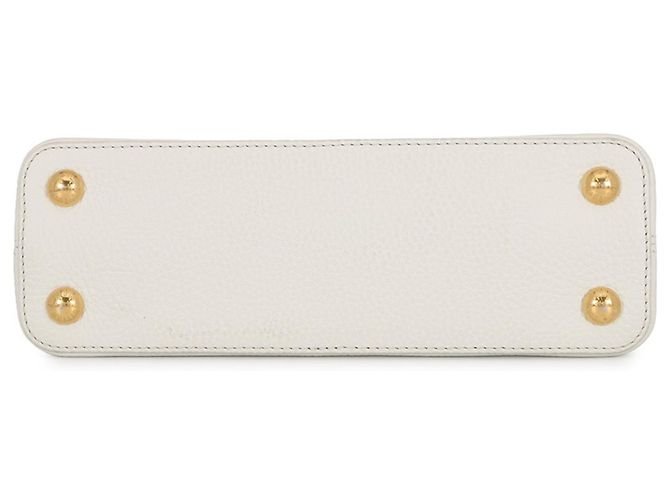 Borsa Capucines BB Louis Vuitton Rosa Bianco - vista 3