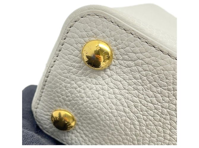 Borsa Capucines BB Louis Vuitton Rosa Bianco - vista 6