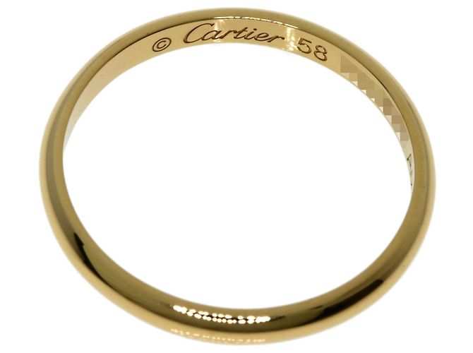 Fede nuziale in oro giallo 18K Cartier - vista 4