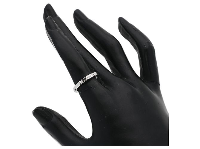 Anello Maillon Panthère Cartier in oro bianco 18K - vista 5