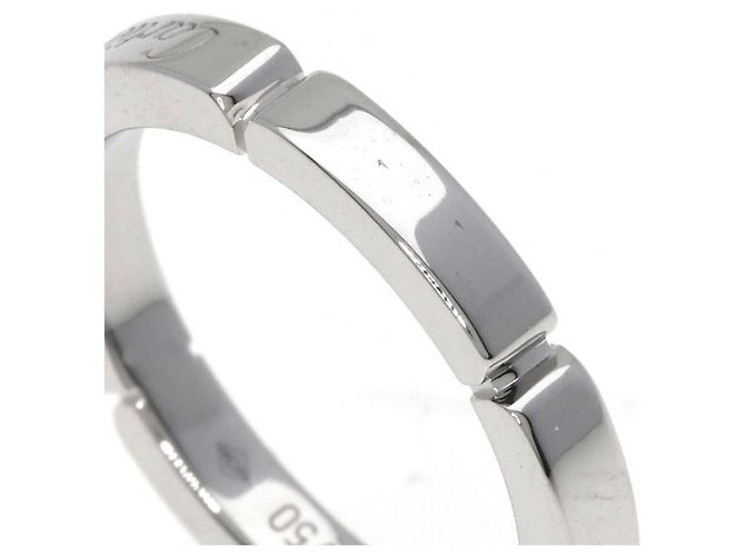 Anello Maillon Panthère Cartier in oro bianco 18K - vista 7