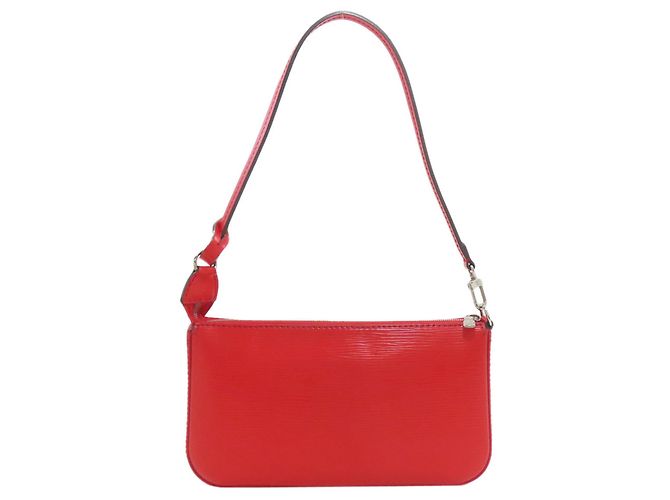 Borsa Pochette Accessoires in pelle Epi Louis Vuitton Rosso - vista 2