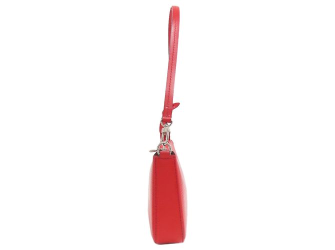 Borsa Pochette Accessoires in pelle Epi Louis Vuitton Rosso - vista 3