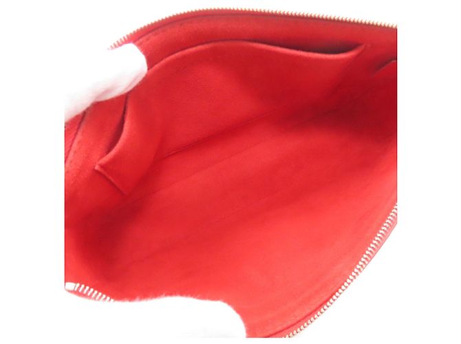 Borsa Pochette Accessoires in pelle Epi Louis Vuitton Rosso - vista 5