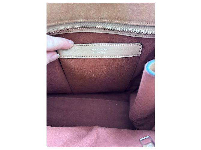 Borsa Tote Double T in Camoscio di Tod's Marrone - vista 13