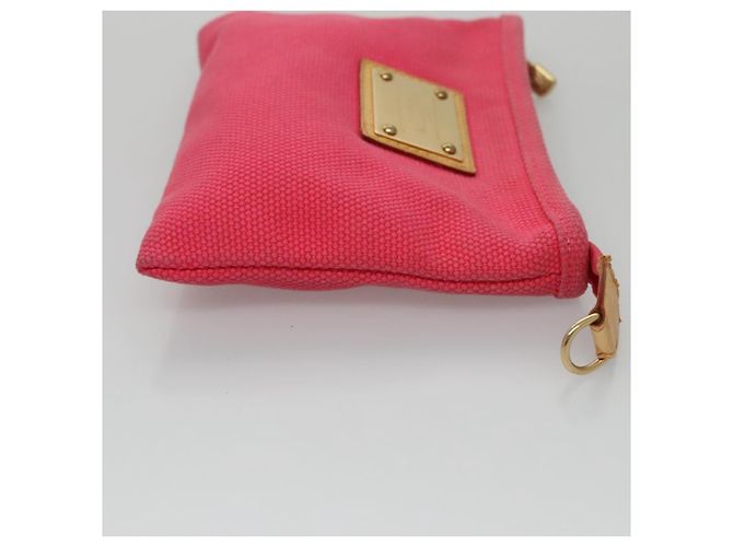 Pochette Antigua in tela Louis Vuitton Rosa - vista 4