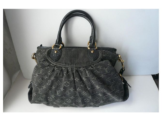 LOUIS VUITTON Borsa NEO Cabby Denim Nero 40 BE - vista 5