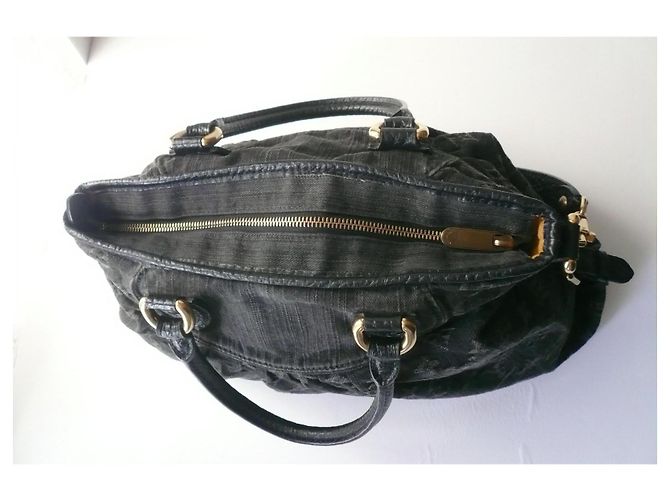 LOUIS VUITTON Borsa NEO Cabby Denim Nero 40 BE - vista 8
