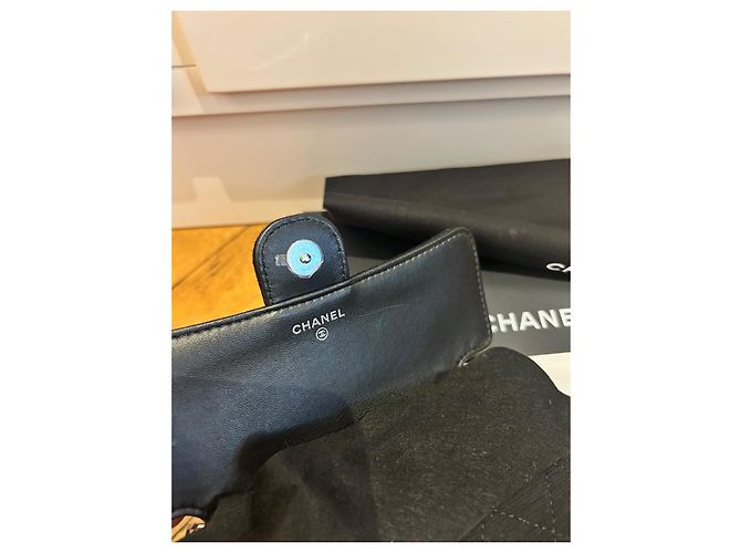 Borsa Chanel 2-in-1 in jersey trapuntato nero - vista 13
